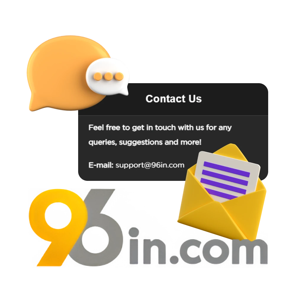 Get in touch with 96in in any convenient way.