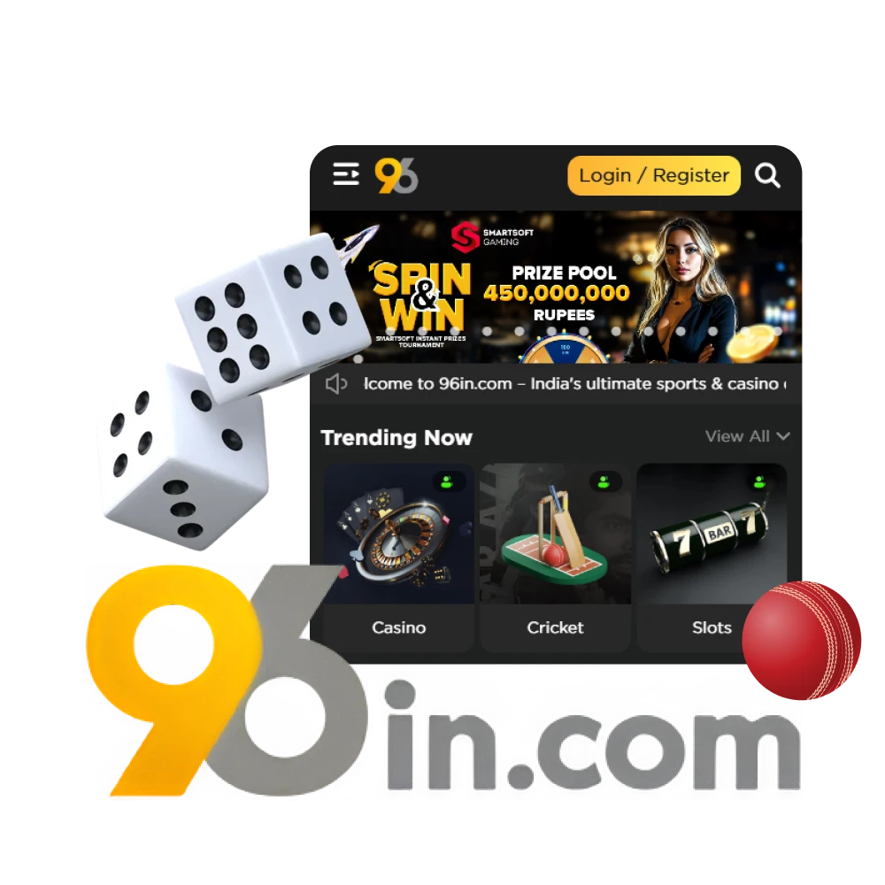 Play and bet on sports with the 96in platform.